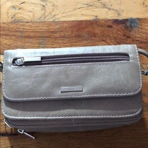 Vintage crossbody wristlet purse